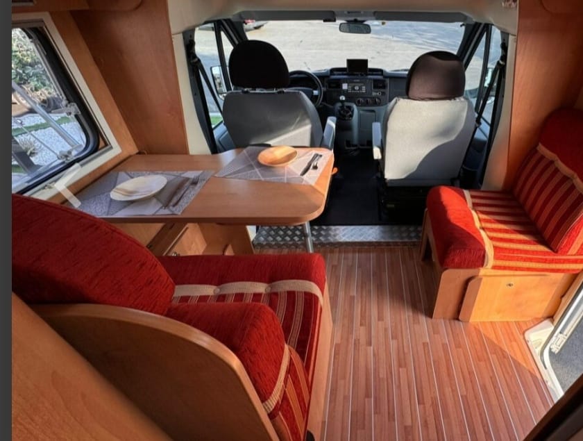 Autocaravana vista trasera
